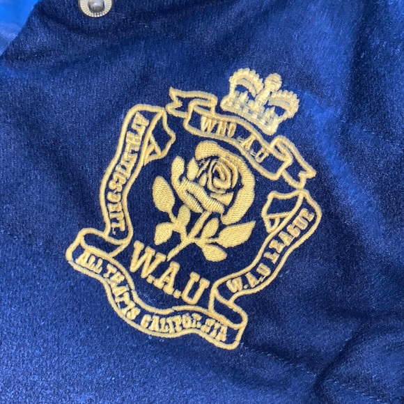 NAVY VARSITY Puffer vest L womens - Picture 9 of 11